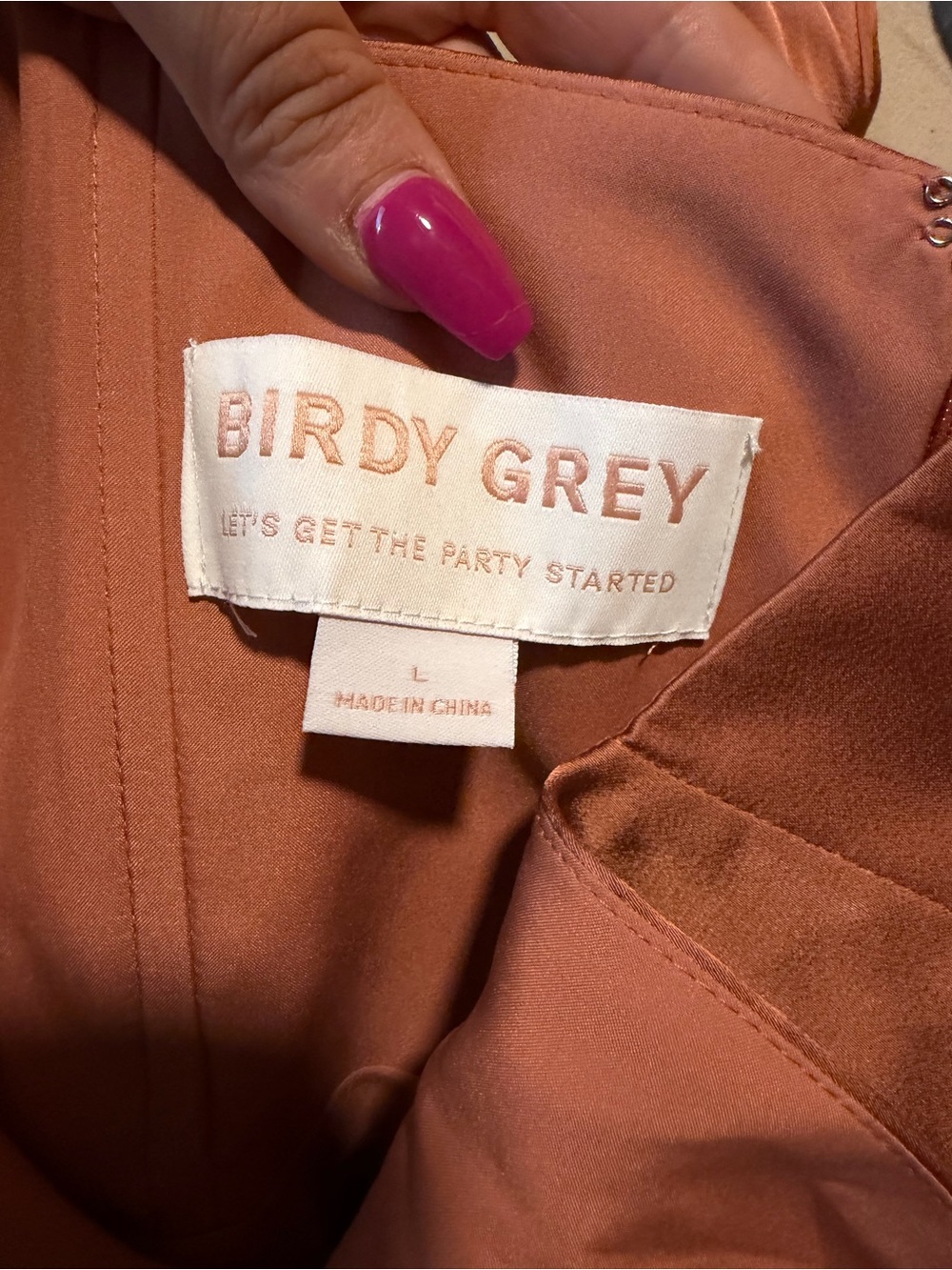 Birdy Grey Alex Dress Terracotta Size L x listed on Mercari - Picture 3 of 5